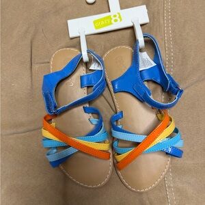 Crazy 8 Kids' Blue and Orange Sandals